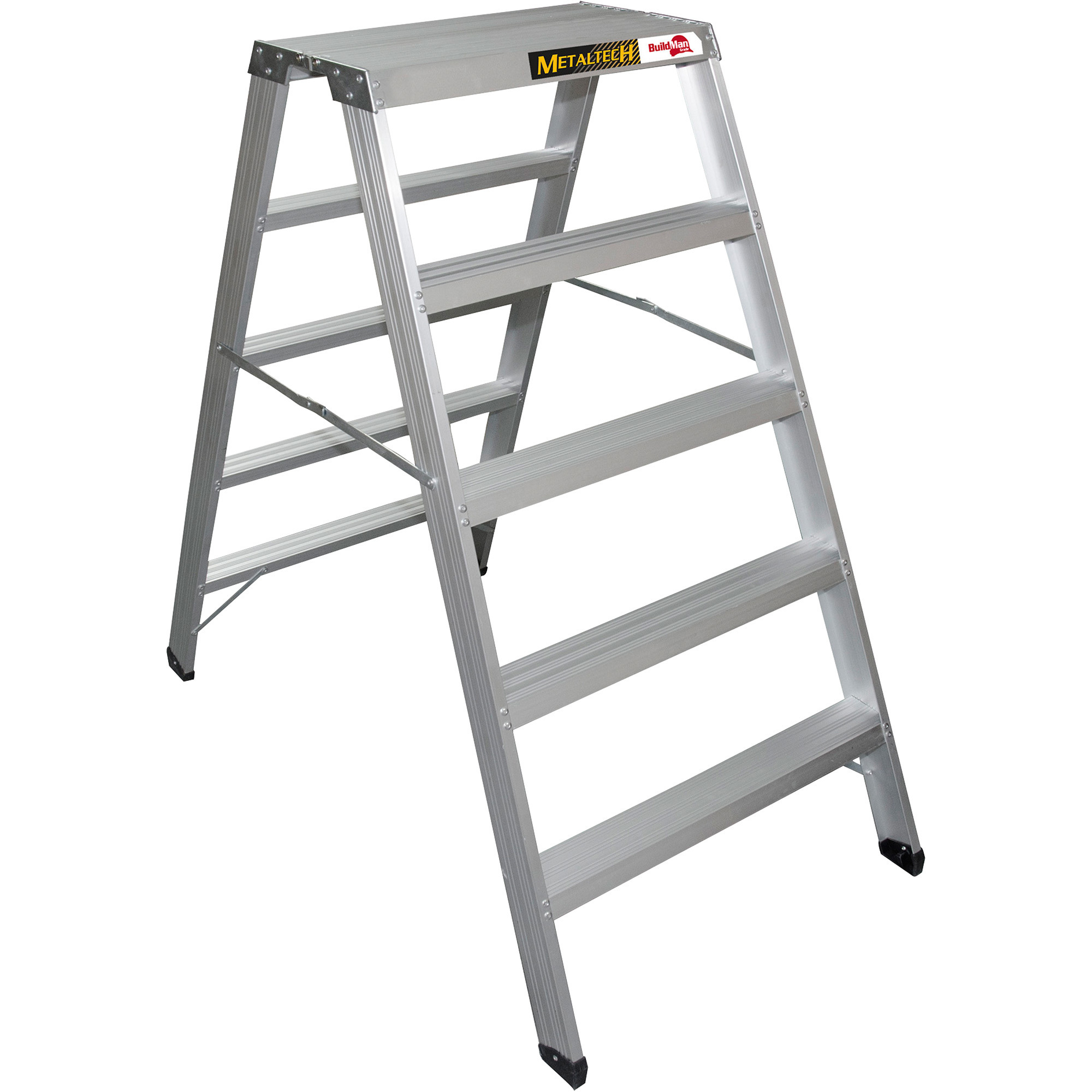 Metaltech 5ft. Aluminum Work Stand Sawhorse, 29 1/2in.L x 53 1/2in.W X 58in.H, Model# E-PWS7300AL